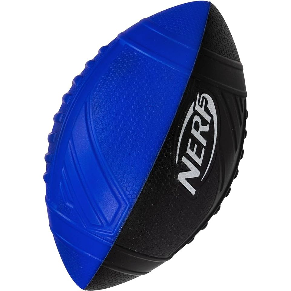 The NERF Kids Foam Football is a youth-sized soft foam ball designed for indoor and outdoor play. Measuring at 9 inches, it is the perfect size for kids to throw, catch, and kick with ease. The Pro Grip design on the ball ensures more control and accuracy during play, making it ideal for young athletes learning the basics of football.