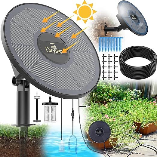 Solar drip irrigation systems are a convenient and eco-friendly way to ensure that your plants receive consistent and efficient watering. This particular system comes equipped with a 2200mAh battery that can be charged using solar power, making it ideal for outdoor use in places like balconies, greenhouses, and gardens.