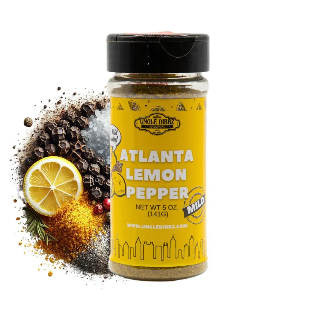 Bring the Taste of Atlanta Home – Iconic Lemon Pepper Flavor, Made Easy
Craving that legendary Atlanta-style lemon pepper flavor on your wings? Now you can bring the bold, zesty taste straight to your kitchen with our perfectly balanced seasoning.