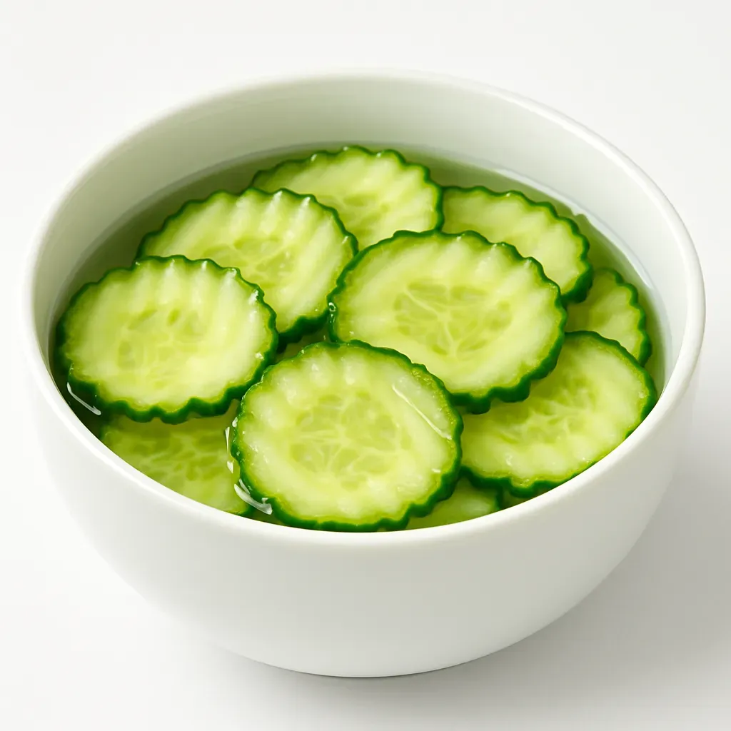 A classic and refreshing Danish pickled cucumber salad that complements various dishes with its tangy flavor.