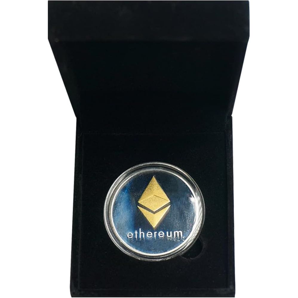 Show your passion for Ethereum with this silver-plated physical coin, an essential item for cryptocurrency enthusiasts. Not only does it bring luck to your investments, but it also serves as a testament to the Ethereum community and a symbol of pride for its owner.