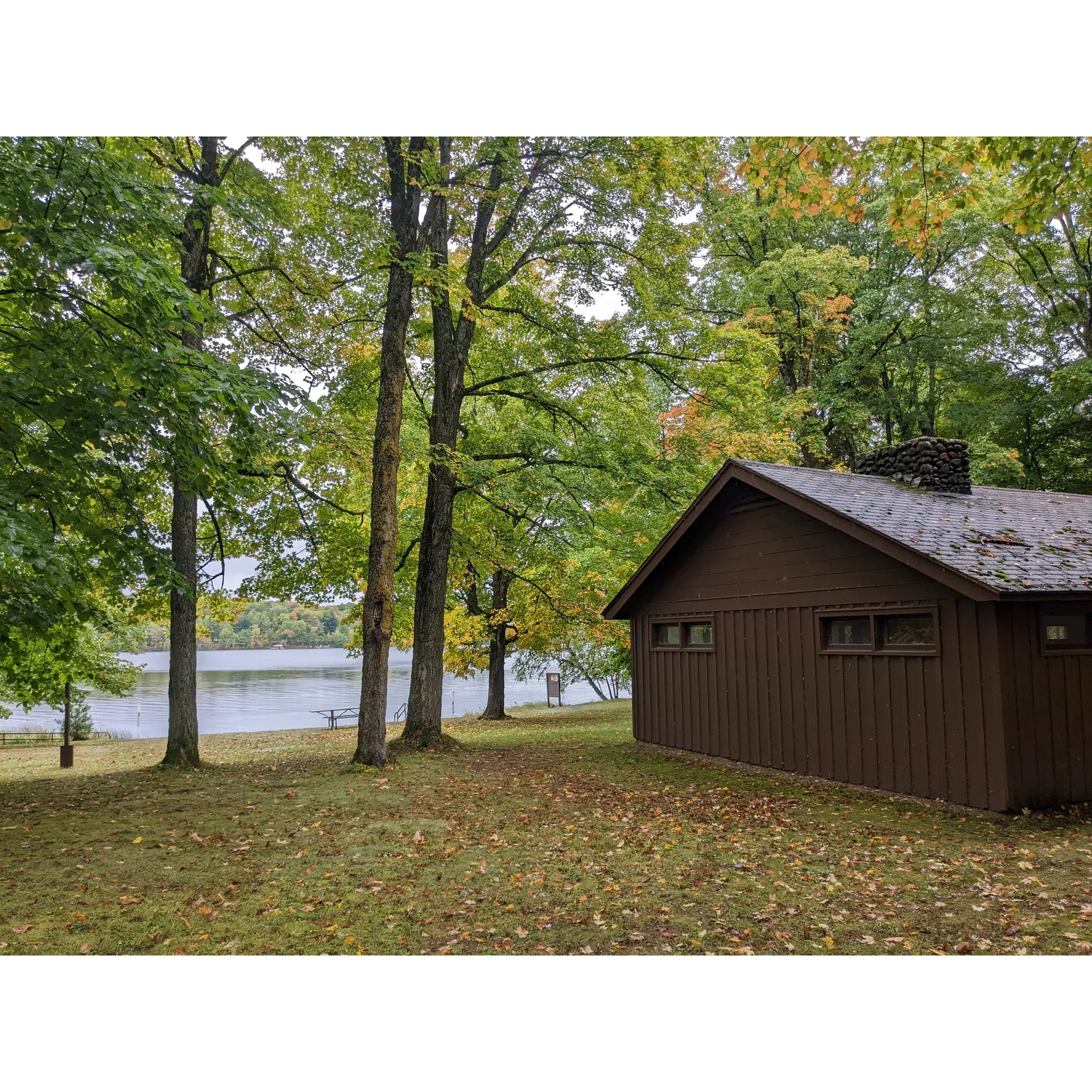 Namekagon Campground is a charming outdoor retreat appealing to a range of camping preferences. The campground is divided into two distinct sections, offering visitors a choice in their camping experience. For those seeking a more traditional outdoor adventure, the left section upon entry presents an array of rustic sites that cater particularly well to tent camping enthusiasts, embodying the spirit of classic camping. 

Further into the campground, past the inviting beach area, guests will discover a selection of well-appointed sites equipped with convenient amenities. Loved for its modern comforts, the campground proudly features electric hookups at all sites, allowing guests to add a touch of home to their wilderness escape. The generous site design affords ample space and a sense of privacy, ensuring a serene experience just steps away from the picturesque lake.

Guests have expressed their enjoyment of the many on-site facilities, such as clean, well-maintained restrooms, the availability of fresh, safe water, and the provision of firewood, making for hassle-free campfire experiences. Anglers will delight in the fishing opportunities, and everyone can appreciate the covered pavilion, perfect for family gatherings or communal activities.

The family camping site stands out as an additional amenity catering to groups seeking collective outdoor fun. While connectivity is generally limited, those needing to stay in touch will find that service can be found, particularly around the fishing dock area, allowing for brief check-ins with the digital world before returning to the tranquility of nature.

Wildlife sightings, including deer along the roadsides, further enhance the scenic beauty and outdoor ambiance of the campground. The commitment to upkeep and service is also evident, with guests frequently commending the helpfulness and friendliness of the campground hosts, who contribute to the welcoming and supportive atmosphere.

Dog owners will find Namekagon Campground to be a delightful place to stay, where four-legged friends are welcomed and accommodated. With a landscape that's well-maintained and rich with natural beauty, a stay at this campground is sure to carve lasting memories and inspire returns to its serene lakeside setting. Description by ChatGPT.