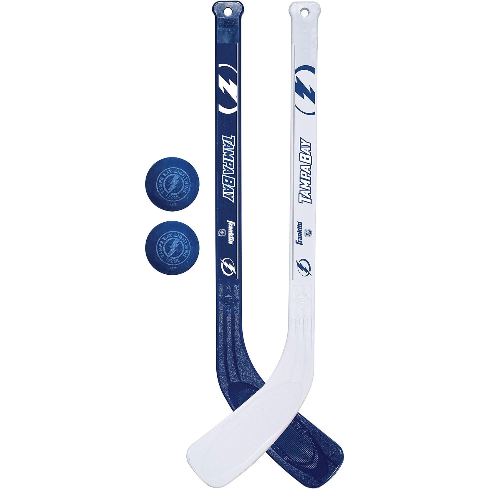 The Franklin Sports NHL Mini Hockey Stick Set is a fun and interactive toy designed for kids who love hockey. This set includes two mini hockey sticks and a soft foam ball, perfect for playing knee hockey indoors or outdoors. The sticks are designed to resemble real NHL team sticks, adding an extra element of excitement for young fans.