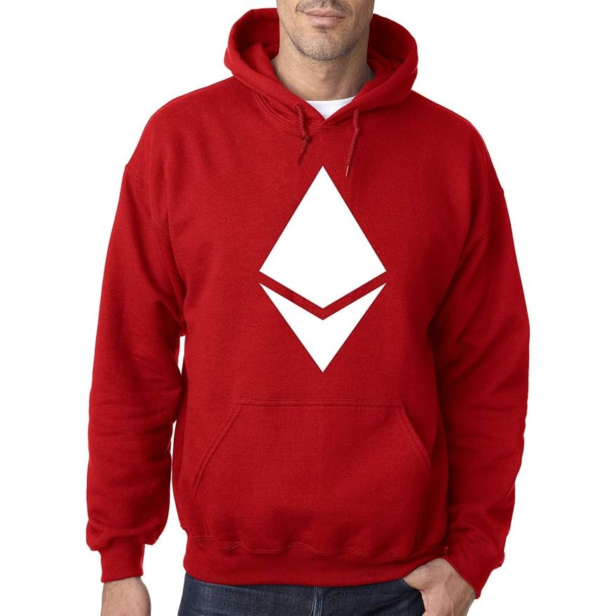 This adult hoodie featuring the Ethereum symbol is a stylish and trendy piece of clothing for cryptocurrency enthusiasts. It is made of a comfortable and soft material that is perfect for everyday wear. The unisex design makes it suitable for both men and women.