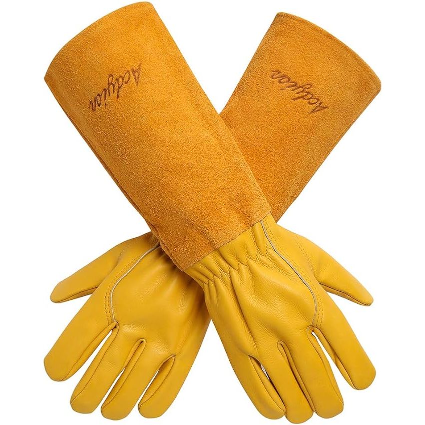 Acdyion Gardening Gloves are designed to provide maximum protection and comfort for both men and women while working in the garden. These gloves are specifically made for rose pruning, offering thorn and cut-proof protection to keep hands safe from scratches and sharp objects.