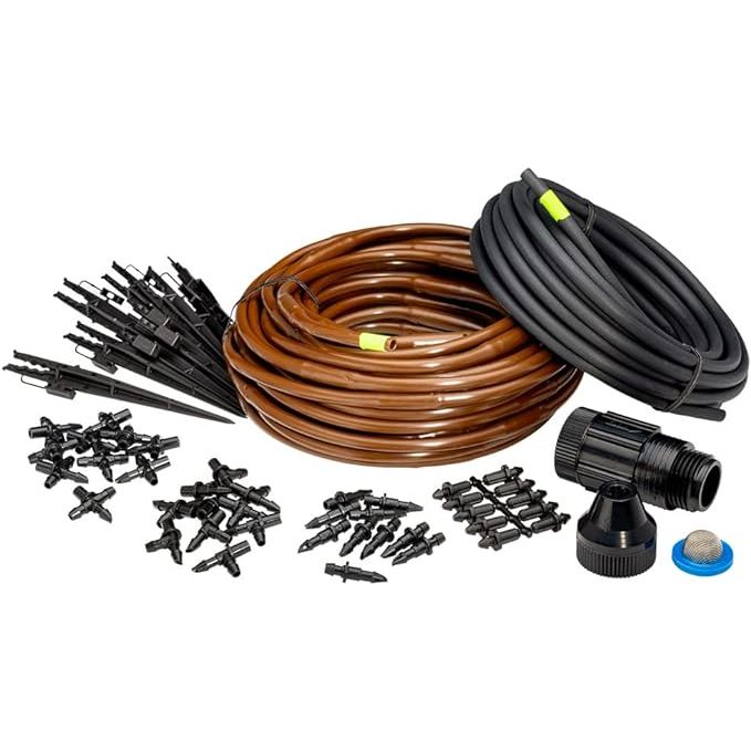 The Rain Bird GARDENKIT Drip Irrigation Raised Bed Garden Watering Kit is a convenient and efficient way to water your raised bed garden. This drip irrigation system delivers water directly to the roots of your plants, minimizing water waste and promoting healthy growth.