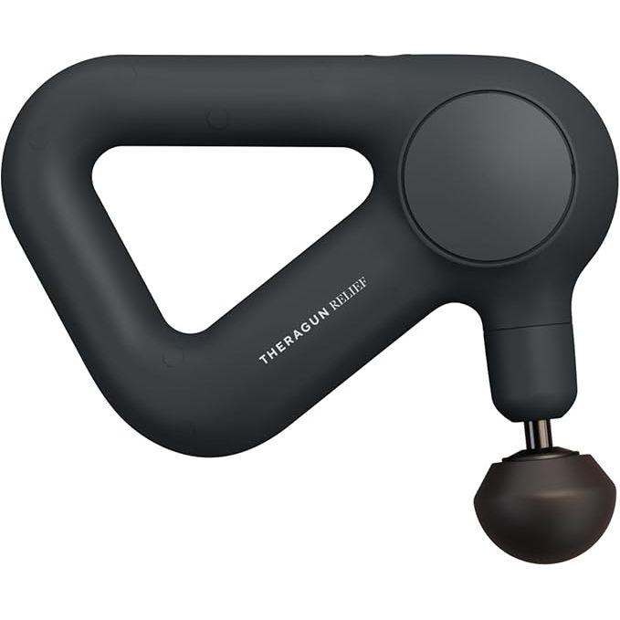 The TheraGun Relief Quiet Deep Tissue Therapy Massage Gun is a powerful and versatile percussion massager designed to provide targeted relief for muscle pain and tension in various parts of the body. It features a quiet motor that operates at a low noise level, making it ideal for use in a quiet environment.