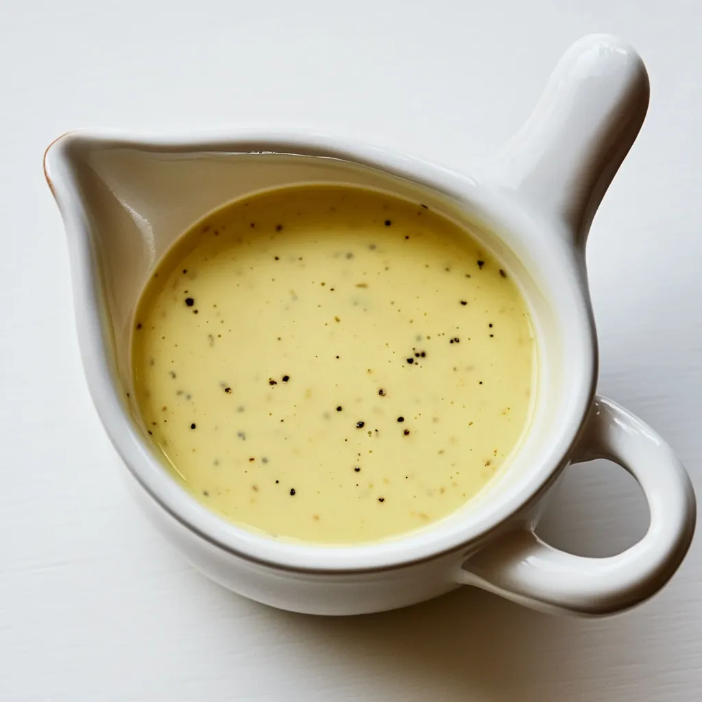 Senfsoße, or German mustard sauce, is a tangy and flavorful condiment typically served with sausages, pork chops, and other meat dishes. It's prepared by creating a roux with butter and flour, to which milk is added to achieve a creamy texture. Whole grain and Dijon mustards bring the distinct sharpness, while a splash of white wine and a bit of sugar balance the acidity and heat. Often, finely chopped onions or shallots are sautéed for an additional layer of flavor. This mustard sauce is simple to make and can be easily adjusted to suit personal taste by selecting different types of mustards. Serve this classic sauce warm over grilled or roasted meats for a comforting and delicious meal.