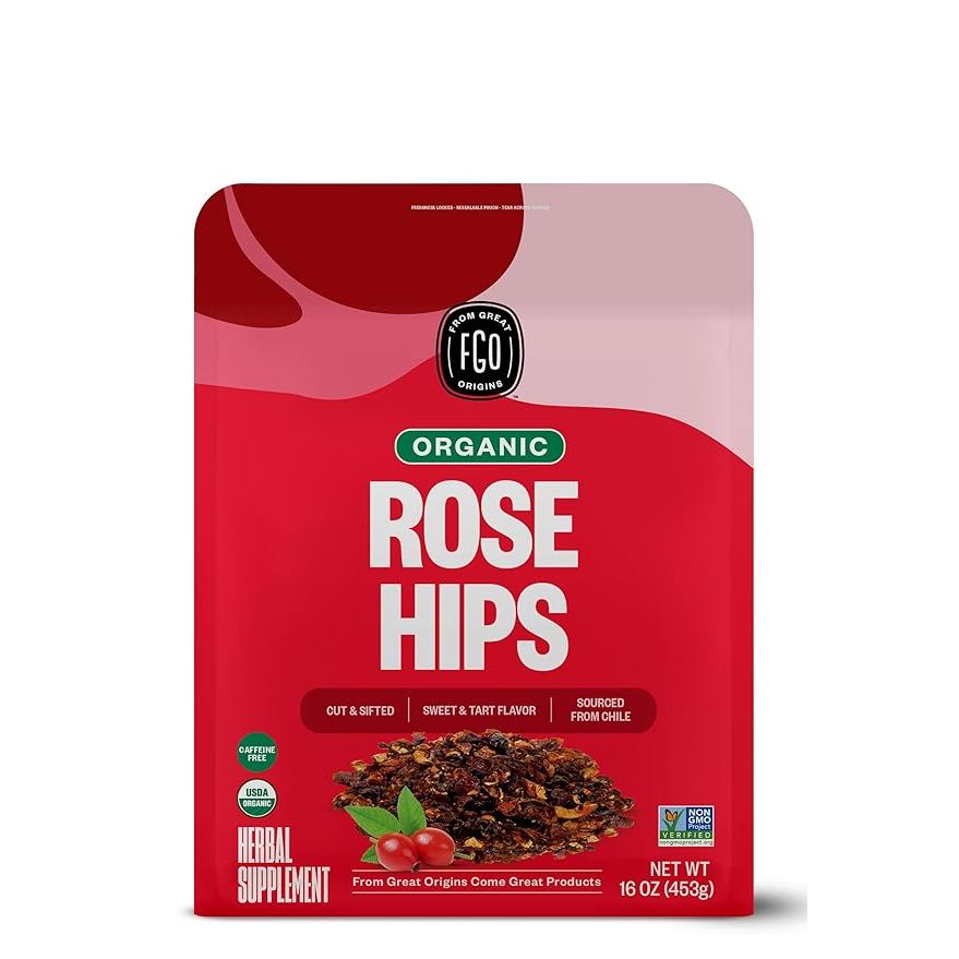 FGO Organic Rosehips Loose Tea is a high-quality loose leaf tea that is packed with antioxidants and vitamins. Rosehips are known for their immune-boosting properties and ability to support overall wellness. This tea is made with organic ingredients, ensuring that you are getting a pure and natural product.