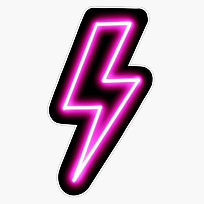 The Neon Lightning Bolt Sticker is a versatile vinyl decal that is designed to be waterproof and durable for use on various surfaces such as cars, laptops, walls, windows, and bumpers. Measuring 5 inches in size, this sticker is perfect for adding a vibrant pop of color and style to your belongings.