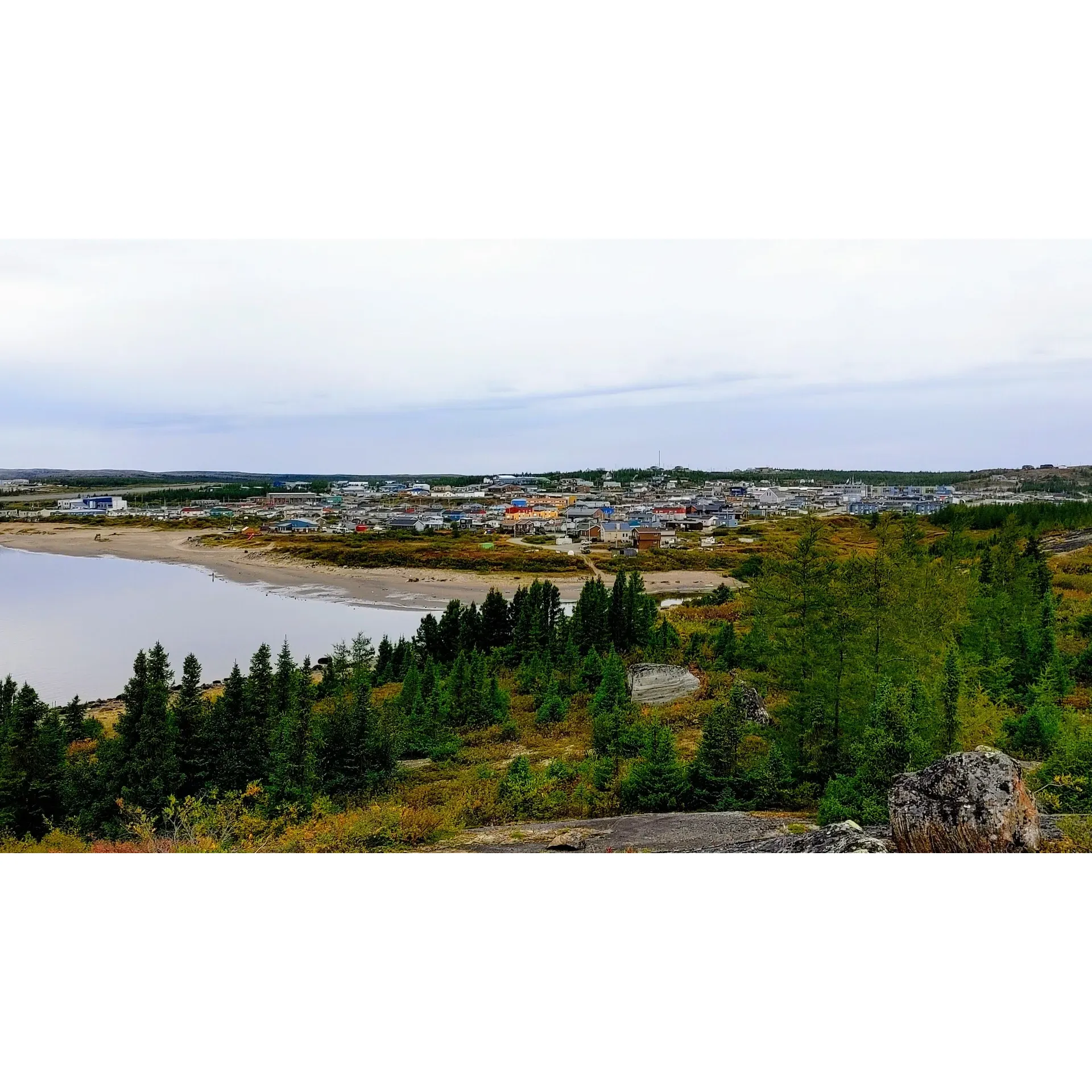 Kuujjuaq is a small northern community located in the province of Quebec, Canada. It is situated on the eastern shore of the Koksoak River and is the largest community in Nunavik, Quebec's Inuit territory. Kuujjuaq is known for its stunning natural beauty, with picturesque landscapes and abundant wildlife.

The town is home to a population of around 2,500 residents, primarily Inuit people who have lived in the area for generations. Kuujjuaq is a hub for transportation and services in the region, with a small airport providing access to the community and surrounding areas. The town also has a hospital, schools, and various shops and restaurants catering to the local population.

Kuujjuaq offers a unique cultural experience for visitors, with opportunities to learn about Inuit traditions and customs. The town is also a popular destination for outdoor enthusiasts, with activities such as hiking, fishing, and wildlife watching available in the surrounding area. Overall, Kuujjuaq is a charming and welcoming community that offers a glimpse into the rich culture and natural beauty of Canada's northern regions. Description by ChatGPT.