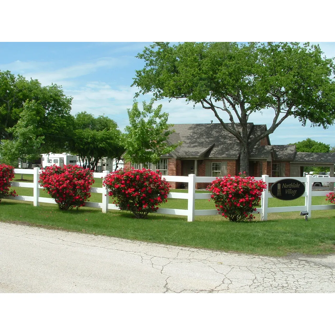 Experience the allure of convenience and attentive service at Northlake Village RV Park, a home away from home for travelers and long-term residents alike. Guests frequently commend the Park's strategic location, offering close proximity to family and essential amenities in the DFW area. The RV Park prides itself on its impressive array of well-maintained facilities that cater to a variety of needs.

Visitors rave about the pristine and serviceable bathhouses, providing a comfortable and clean space for all personal care routines. The dedication to cleanliness extends to the laundry room, ensuring that guests can easily attend to their wardrobe during their stay. Thriving as a hub of activity and community, the park's full-time residents add a vibrant, lived-in atmosphere that many find welcoming and engaging.

The RV Park's on-site amenities are a highlight, with a refreshing swimming boat and inviting outdoor spaces that garner consistent praise for their meticulous upkeep. Each visit promises an oasis of relaxation and recreation, supported by a staff noted for their exceptional attentiveness and eagerness to enhance the guest experience. Moreover, the fitness enthusiasts are not left out, thanks to a well-equipped workout room ready to accommodate a healthful lifestyle on the road.

While each site is efficiently structured, offering a practical layout for RV accommodation, the park also takes pride in its amplification of an intimate community feel. A premium site at Northlake Village RV Park is more about the premium experience than mere square footage, with every corner of the property crafted to maximize comfort and convenience.

Safety and regulations are taken seriously, particularly when it comes to pets, with a well-enforced policy ensuring a secure environment for all guests and their furry companions. Allegiance to rules reflects the Park's commitment to maintaining a harmonious and orderly atmosphere.

The friendly and prompt service extends further to offerings such as propane refills, with the staff ready to assist even though keenly priced. Visitors leaving Northlake Village do so with memories of the picturesque surroundings and a warm community, often with plans to return.

Whether you're staying in the DFW area for family visits, or seeking a peaceful place with easy access to urban conveniences, Northlake Village RV Park presents a blend of delightful amenities and a sense of community that stands out in the hearts of many who stop by. Description by ChatGPT.