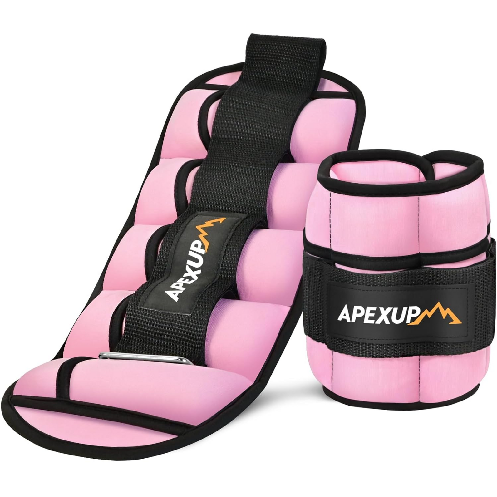 PREMIUM QUALITY: The adjustable ankle strength training weights are filled with iron sand to ensure a compact profile. The sleeve material of the ankle weights is soft and breathable, which will give you maximum comfort during workouts. MODULARIZED WEIGHTS: Two ankle weights are included in the package, each with 5 weight modules.