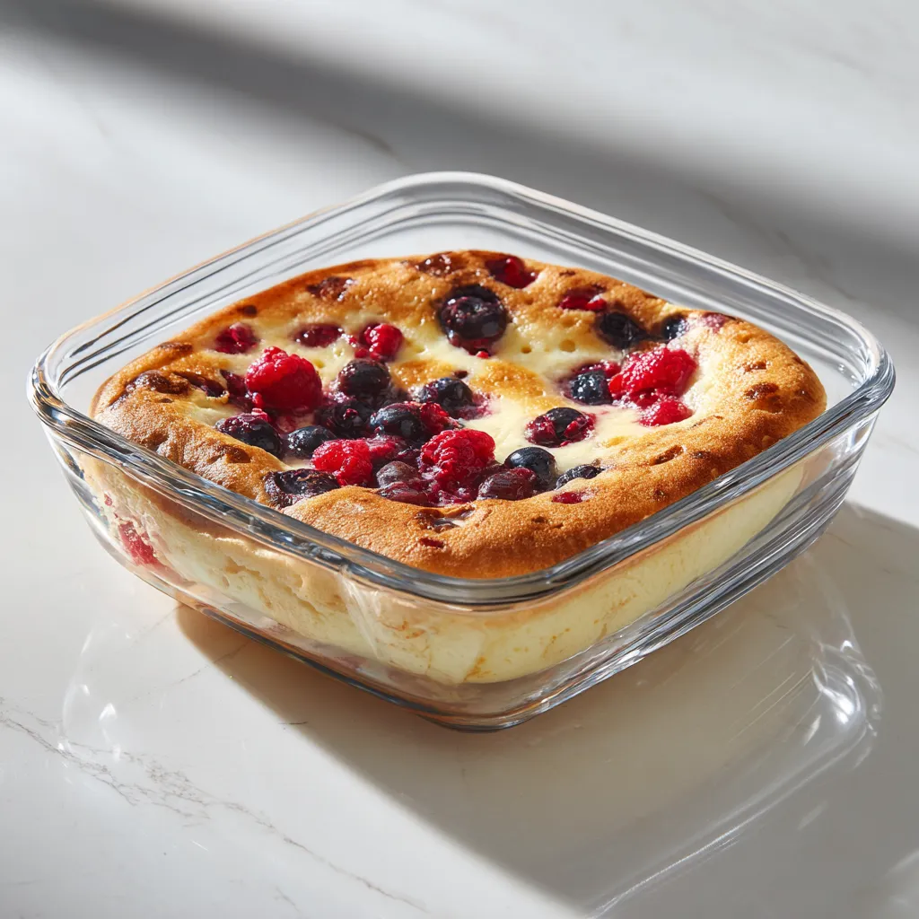 Start your day with a nutritious breakfast packed with protein and topped with fresh berries, perfect for meal prep.